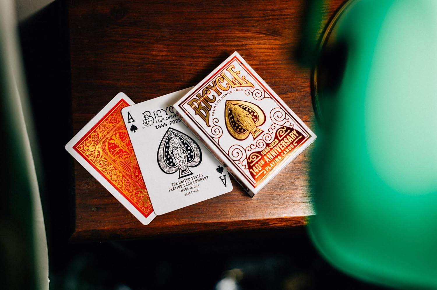 image:imageBicycle Rider Back Standard Index Playing Cards 12 Pack Bulk Set Classic Poker Size Decks of Cards for Poker Blackjack Rummy and Family Card Games Red amp Blue Backs140th Anniversary