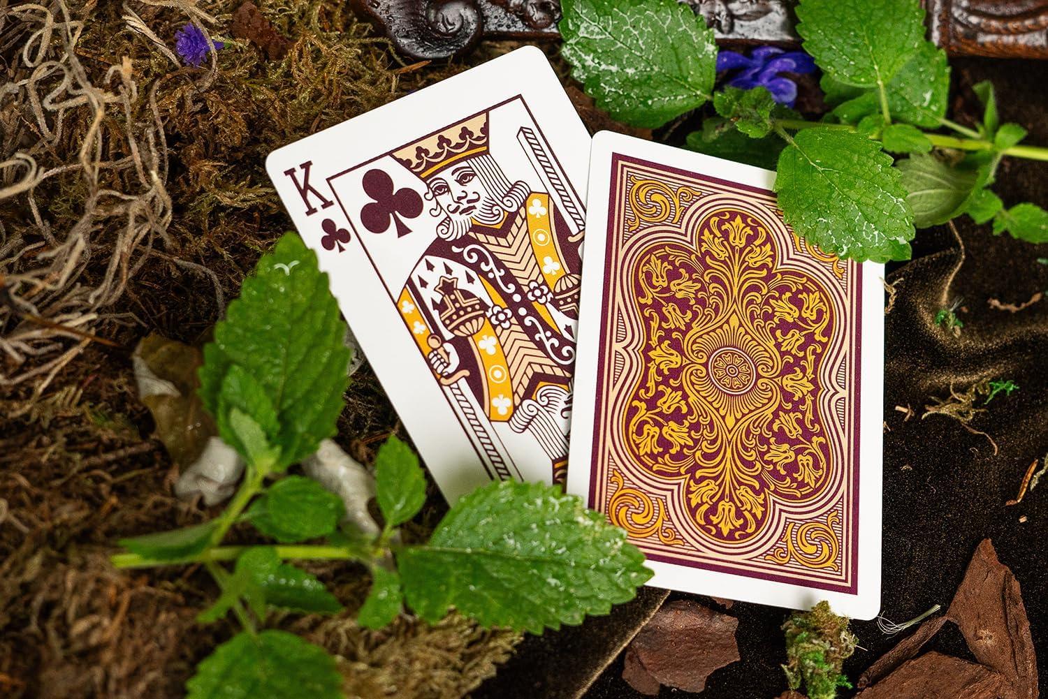 image:imageBicycle Verbena Floral Premium Playing Cards Gold Foil 1 Deck