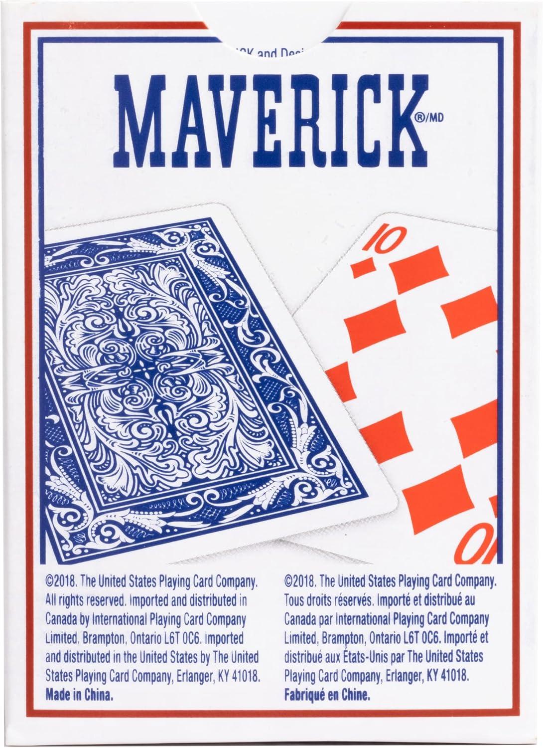 image:imageMaverick Jumbo Playing Cards 12 Pack Large Print Blue Deck Bulk Playing Cards for Poker Card Games and Group Play12 PK