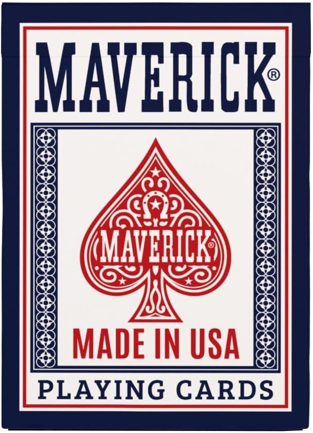 image:imageMaverick Jumbo Playing Cards 12 Pack Large Print Blue Deck Bulk Playing Cards for Poker Card Games and Group PlayMade in USA 12 PK Standard
