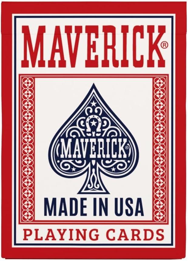 image:imageMaverick Jumbo Playing Cards 12 Pack Large Print Blue Deck Bulk Playing Cards for Poker Card Games and Group PlayMade in USA 12 PK Standard