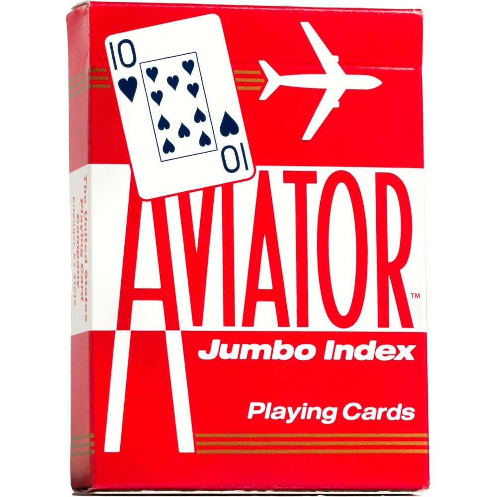 image:imageAviator Playing Cards 12 Pack Standard Index Card Decks RedAviator Jumbo