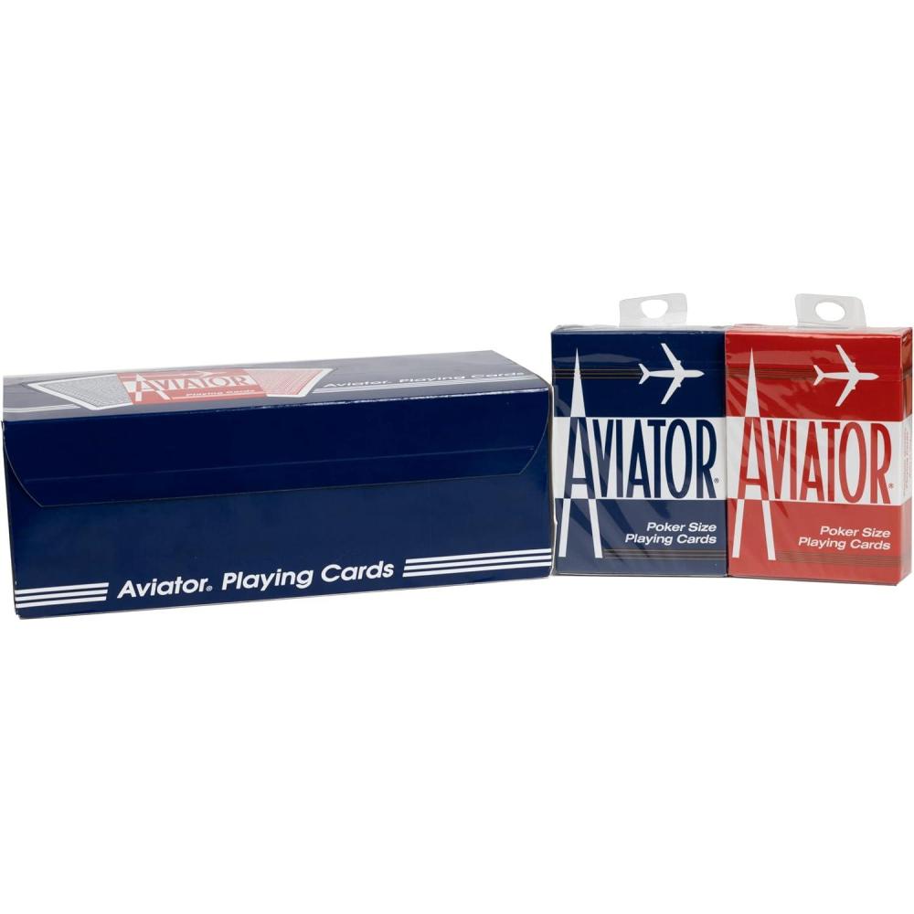 image:imageAviator Playing Cards 12 Pack Standard Index Card Decks RedAviator Standard