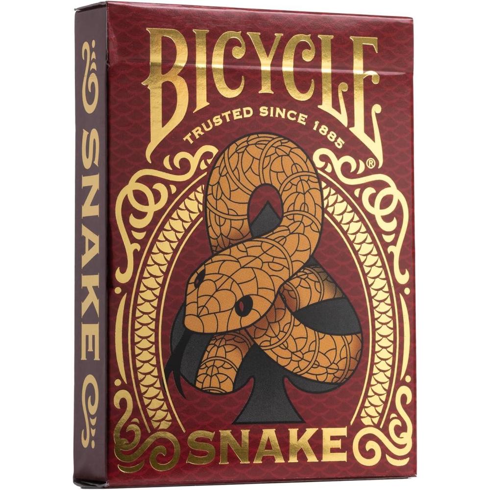 image:imageBicycle Chinese Zodiac Snake Playing Cards Chinese New Year Edition Red and Gold Card Deck