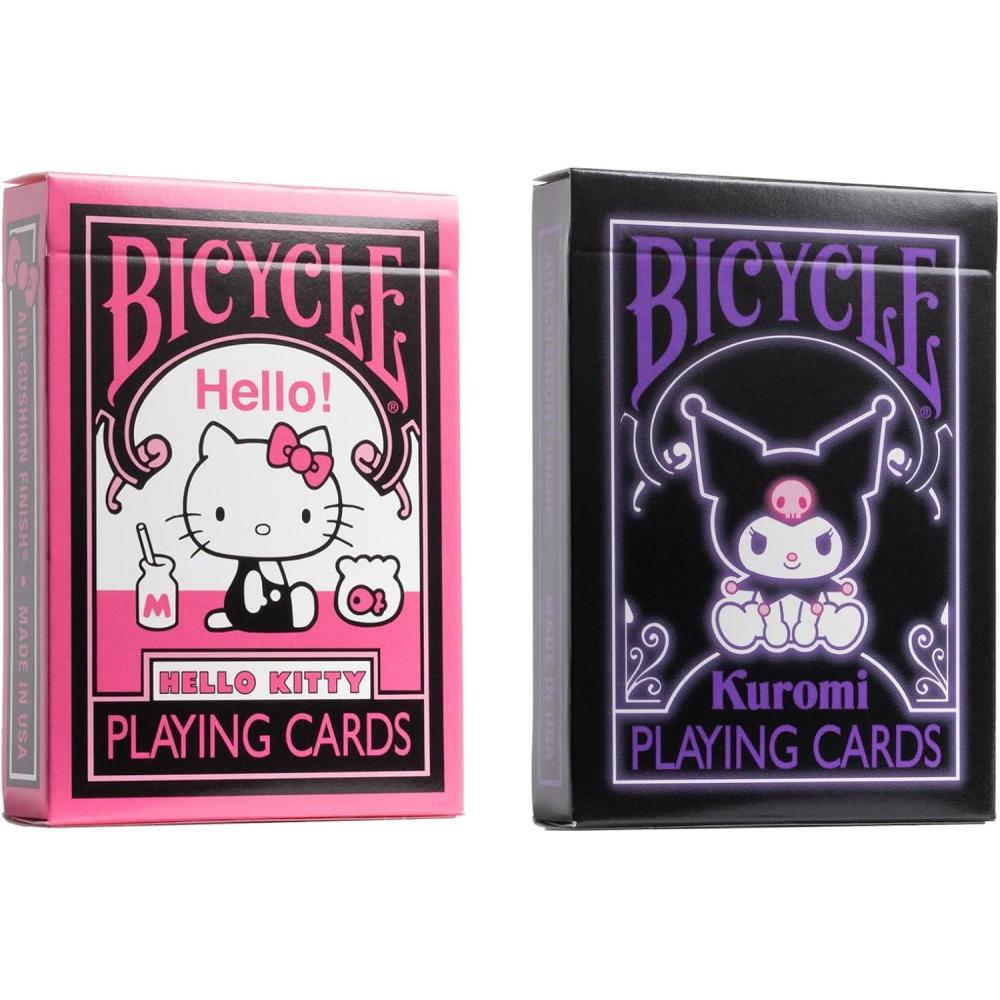 image:imageBicycle Kuromi Sanrio Playing Cards Black Pink and Purple 1 DeckHello Kitty Bundle