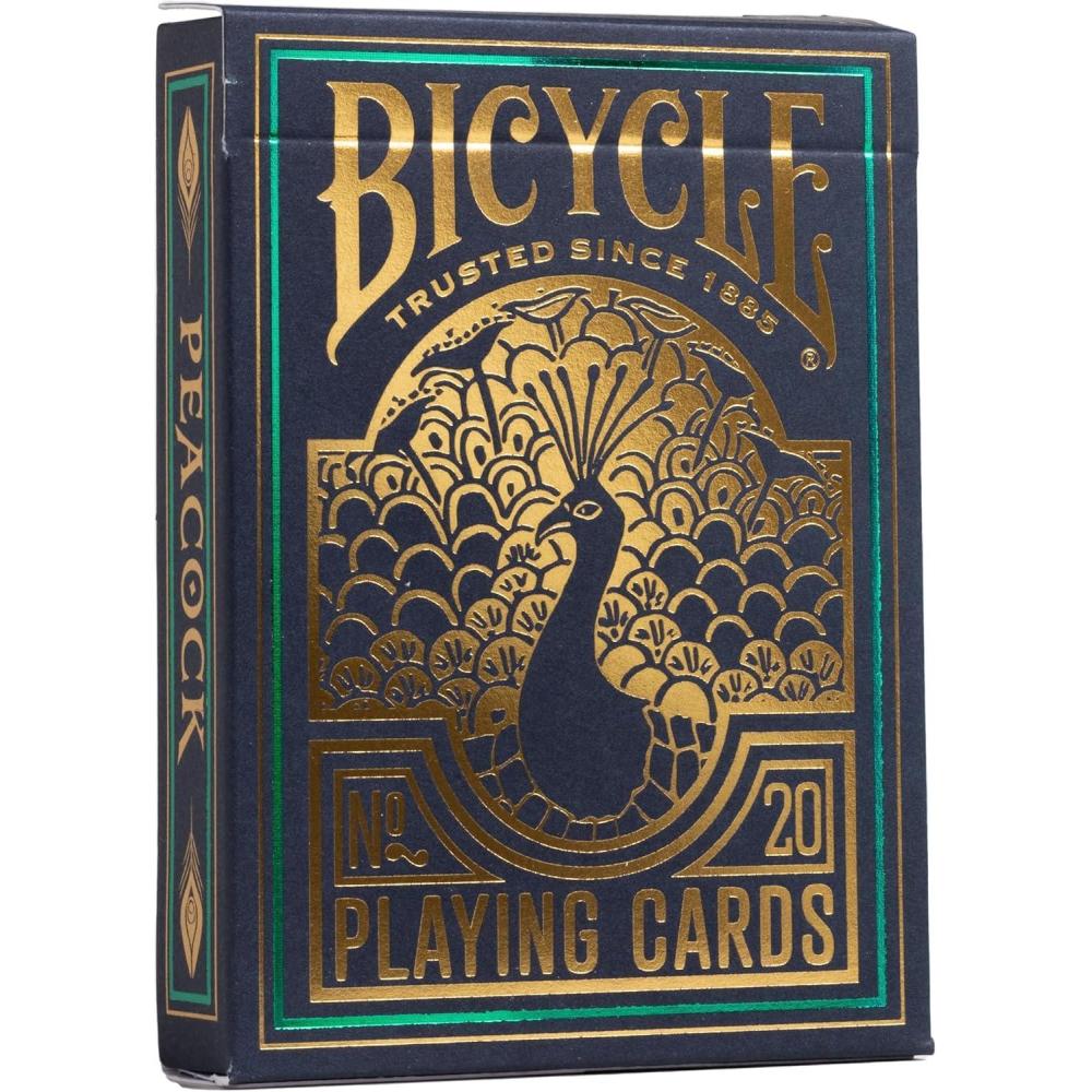 image:imageBicycle Peacock Playing Cards  Purple  Cold Foil Premium Playing Card Deck for Card Games and Magic Tricks  Dazzling Design Smooth FinishGreen