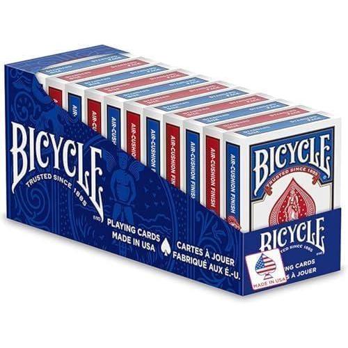 image:imageBicycle Standard Rider Back Playing Cards Poker Size 12 Pack Classic Decks of Cards for Poker Blackjack Casino Games amp Family Game NightPoker Size Pack of 144