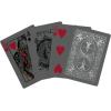 Bicycle Black and Rose Gold Metalluxe Playing Cards – Premium Foil Metalluxe Deck– Classic Poker Size, Collectible Luxury Design, Great for Game Night, Gifting, and Stocking Stuffer(Black and Silver)