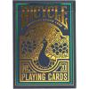 Bicycle Peacock Playing Cards – Purple – Cold Foil Premium Playing Card Deck for Card Games and Magic Tricks – Dazzling Design, Smooth Finish(Green)