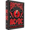 Bicycle ACDC Playing Cards, Features Iconic ACDC Song Titles and Band Designs, Red and Black, 1 Deck