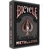 Bicycle Black and Rose Gold Metalluxe Playing Cards – Premium Foil Metalluxe Deck– Classic Poker Size, Collectible Luxury Design, Great for Game Night, Gifting, and Stocking Stuffer(Black and Rose Gold)