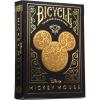 Bicycle Disney Princess Inspired Playing Cards Pink or Blue Playing Cards (Packaging May Vary)(Black and Gold Mickey)