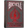 Bicycle Metalluxe Orange Playing Cards – Premium Metal Foil Finish – Poker Size(Grey and Crimson Red)