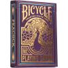 Bicycle Peacock Playing Cards – Purple – Cold Foil Premium Playing Card Deck for Card Games and Magic Tricks – Dazzling Design, Smooth Finish(Purple)