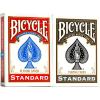 Bicycle Rider Back Standard Index Playing Cards, 12 Pack Bulk Set, Classic Poker Size Decks of Cards for Poker, Blackjack, Rummy, and Family Card Games, Red & Blue Backs(2 PK Red/Black Std 807)