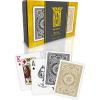 KEM Arrow Black and Gold Plastic Playing Cards – Jumbo Index, Poker Size, Premium Casino Grade – 2 Decks