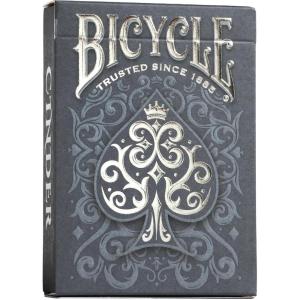 Bicycle Cinder Premium Playing Cards, Silver Smoke Foil, 1 Deck