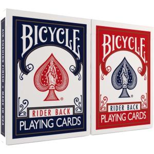 Bicycle Rider Back Standard Index Playing Cards, 12 Pack Bulk Set, Classic Poker Size Decks of Cards for Poker, Blackjack, Rummy, and Family Card Games, Red & Blue Backs(Rider Back 2 PK)