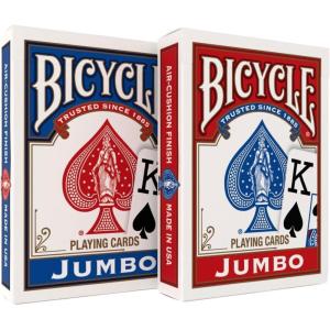 Bicycle Rider Back Standard Index Playing Cards, 12 Pack Bulk Set, Classic Poker Size Decks of Cards for Poker, Blackjack, Rummy, and Family Card Games, Red & Blue Backs(Bicycle Jumbo 2 Pack)