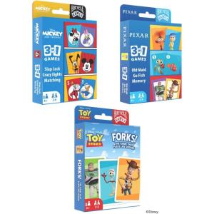 Bicycle Spoons Featuring Forky from Toy Story, Kids Card Game, Featuring Disney and Pixar Characters Woody, Buzz Lightyear, Forky, Bo Peep & Alien, Ages 4+, Toy Story Birthday Gift, 2-5 Players(7 Game Bundle)