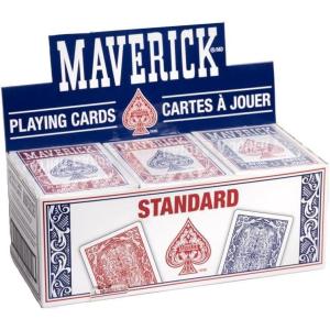Maverick Jumbo Playing Cards 12 Pack, Large Print, Blue Deck, Bulk Playing Cards for Poker, Card Games, and Group Play(12 PK)