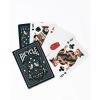 Bicycle Cypher Premium Black Playing Cards, Gold Foil, Encrypted Messages in Playing Cards, 1 Deck(Bicycle Aviary)