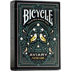 Bicycle Cypher Premium Black Playing Cards, Gold Foil, Encrypted Messages in Playing Cards, 1 Deck(Bicycle Aviary)