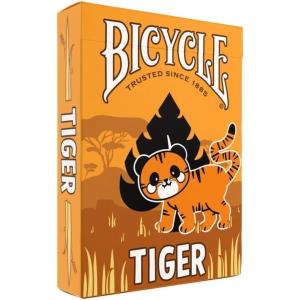 Bicycle Tiger Playing Cards – Cute and Collectible Bengal Tiger Inspired Toys Deck of Card Game for Family Game Night(Tiger)