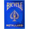 Bicycle Metalluxe Blue Playing Cards – Premium Metal Foil Finish – Poker Size(Blue)