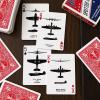 Bicycle Spotter (Red) Playing Cards Deck – Historical WWII Collectible Deck Featuring Airplane Identification, Ideal Gift for Marines, Army, Navy, Airforce Millitary Veterans and Their Families(Red)