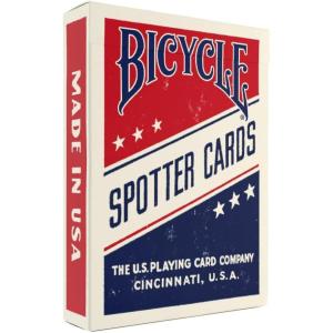 Bicycle Spotter (Red) Playing Cards Deck – Historical WWII Collectible Deck Featuring Airplane Identification, Ideal Gift for Marines, Army, Navy, Airforce Millitary Veterans and Their Families(Red)