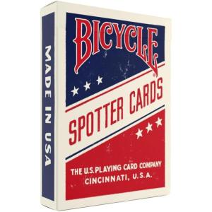 Bicycle Spotter (Red) Playing Cards Deck – Historical WWII Collectible Deck Featuring Airplane Identification, Ideal Gift for Marines, Army, Navy, Airforce Millitary Veterans and Their Families(Blue)