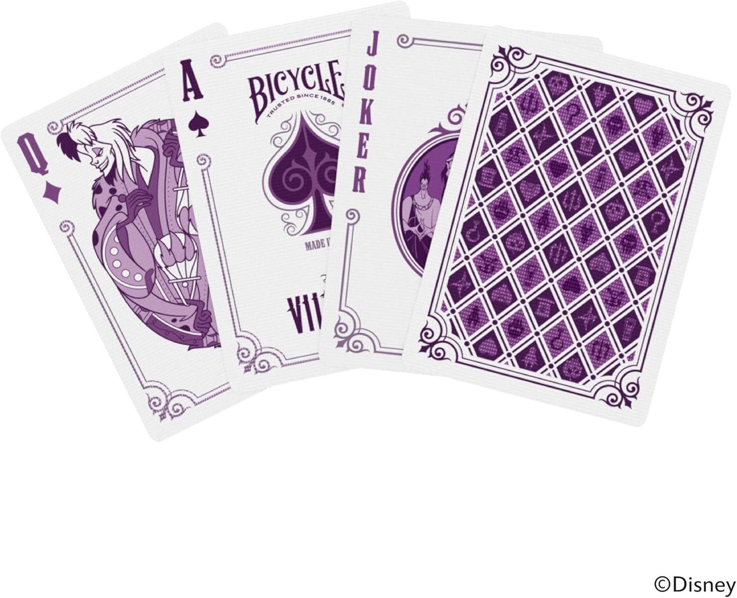 image:imageBicycle Disney Princess Special Edition Playing Cards Collectible Deck of Cards for Kids Card Games Featuring Characters from Mulan Hercules Moana Cinderella Sleeping Beauty and MoreVillains Special Edition