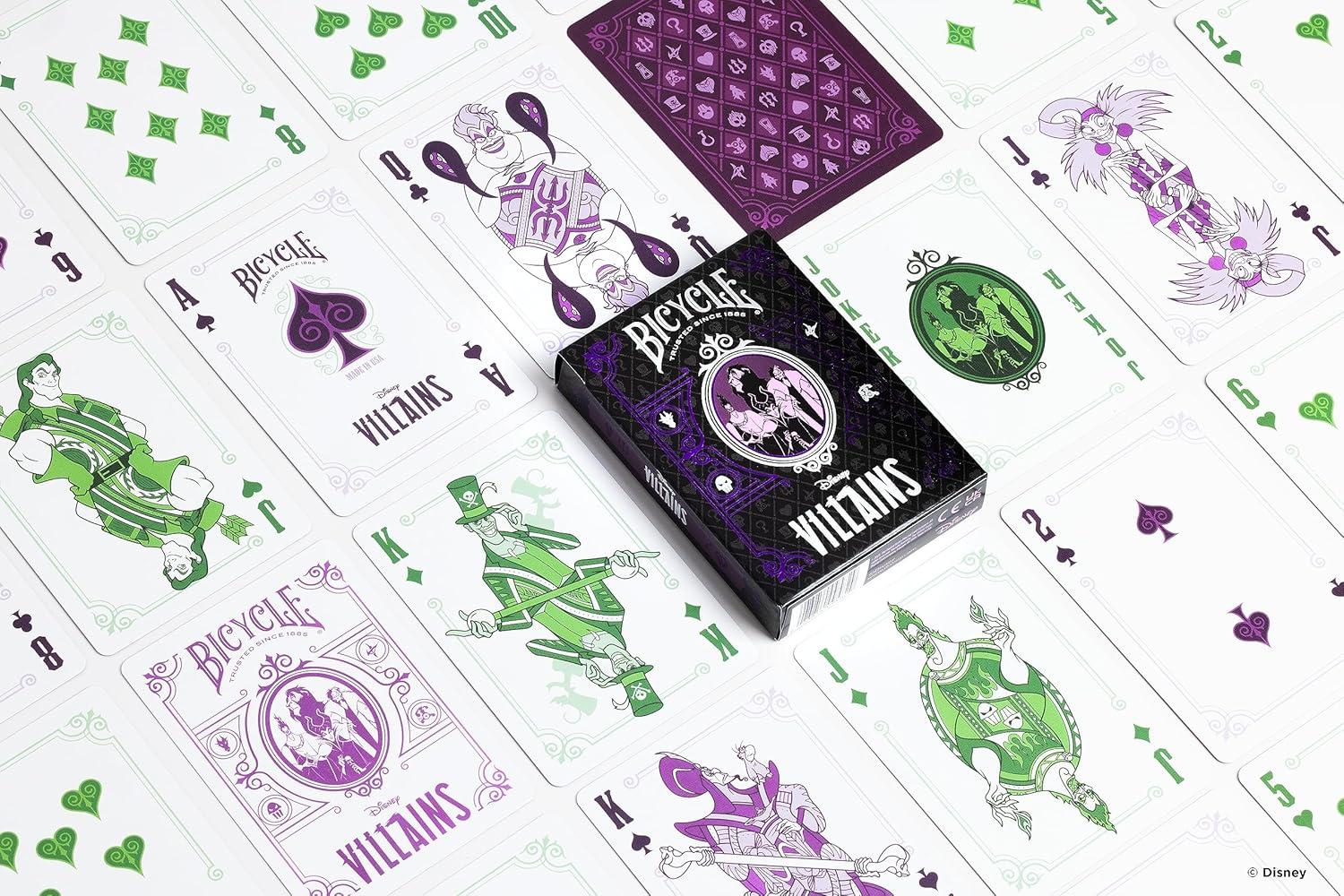 image:imageBicycle Disney Princess Special Edition Playing Cards Collectible Deck of Cards for Kids Card Games Featuring Characters from Mulan Hercules Moana Cinderella Sleeping Beauty and MoreVillains