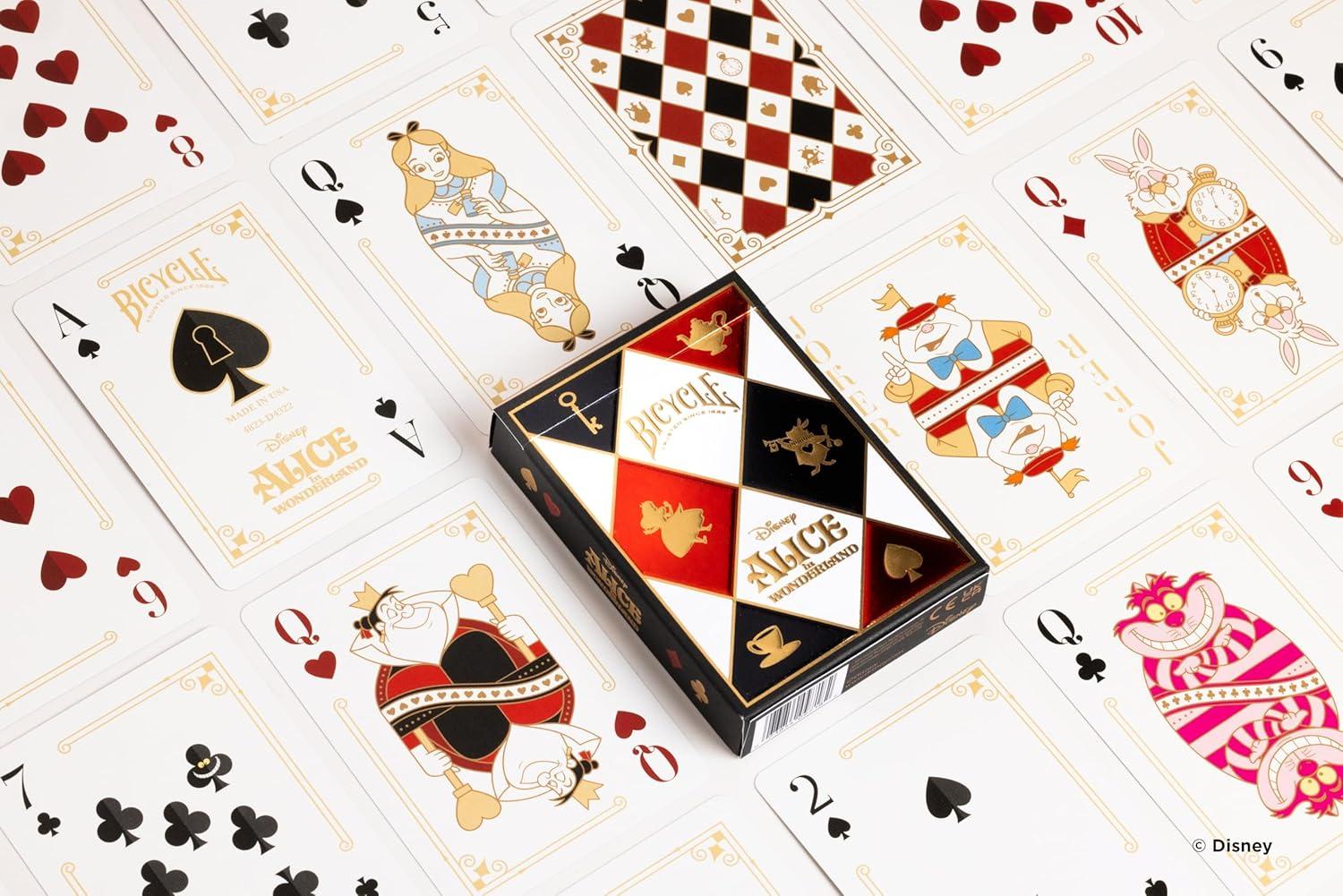 image:imageBicycle Disney amp Pixar Cars Playing Cards Kids Card Game Featuring Lightning McQueen Durable Deck for Family Game Night Travel amp PartyAlice in Wonderland