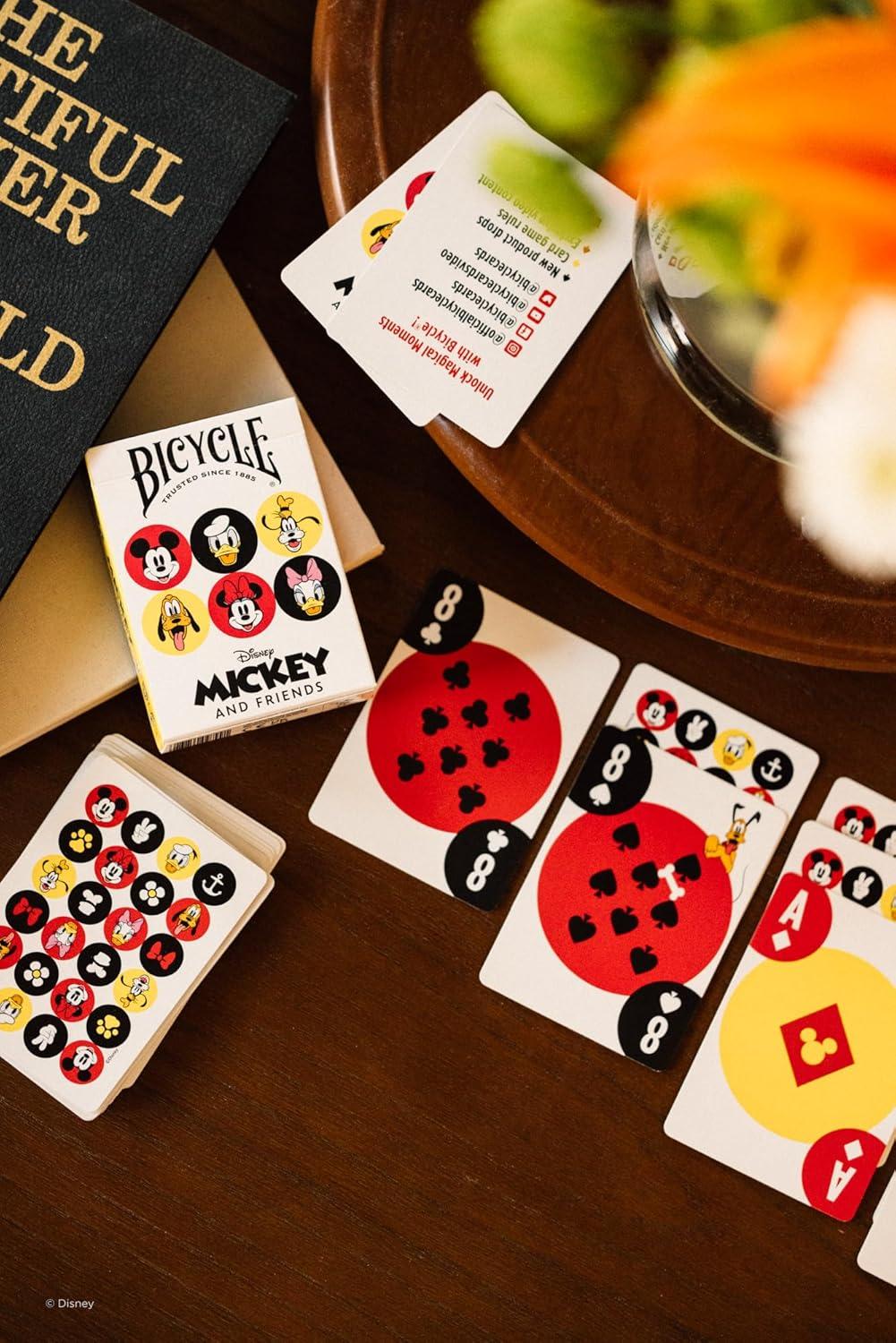 image:imageBicycle Disney amp Pixar Cars Playing Cards Kids Card Game Featuring Lightning McQueen Durable Deck for Family Game Night Travel amp PartyMickey Friends