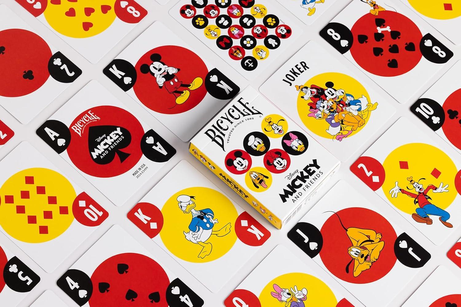 image:imageBicycle Disney amp Pixar Cars Playing Cards Kids Card Game Featuring Lightning McQueen Durable Deck for Family Game Night Travel amp PartyMickey Friends