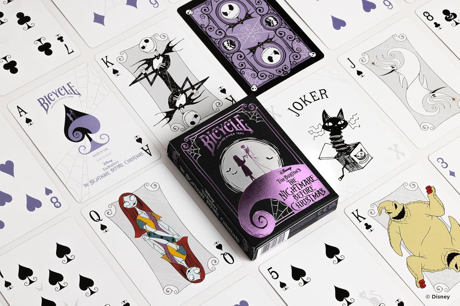 image:imageBicycle Disney amp Pixar Cars Playing Cards Kids Card Game Featuring Lightning McQueen Durable Deck for Family Game Night Travel amp PartyNightmare Before Christmas