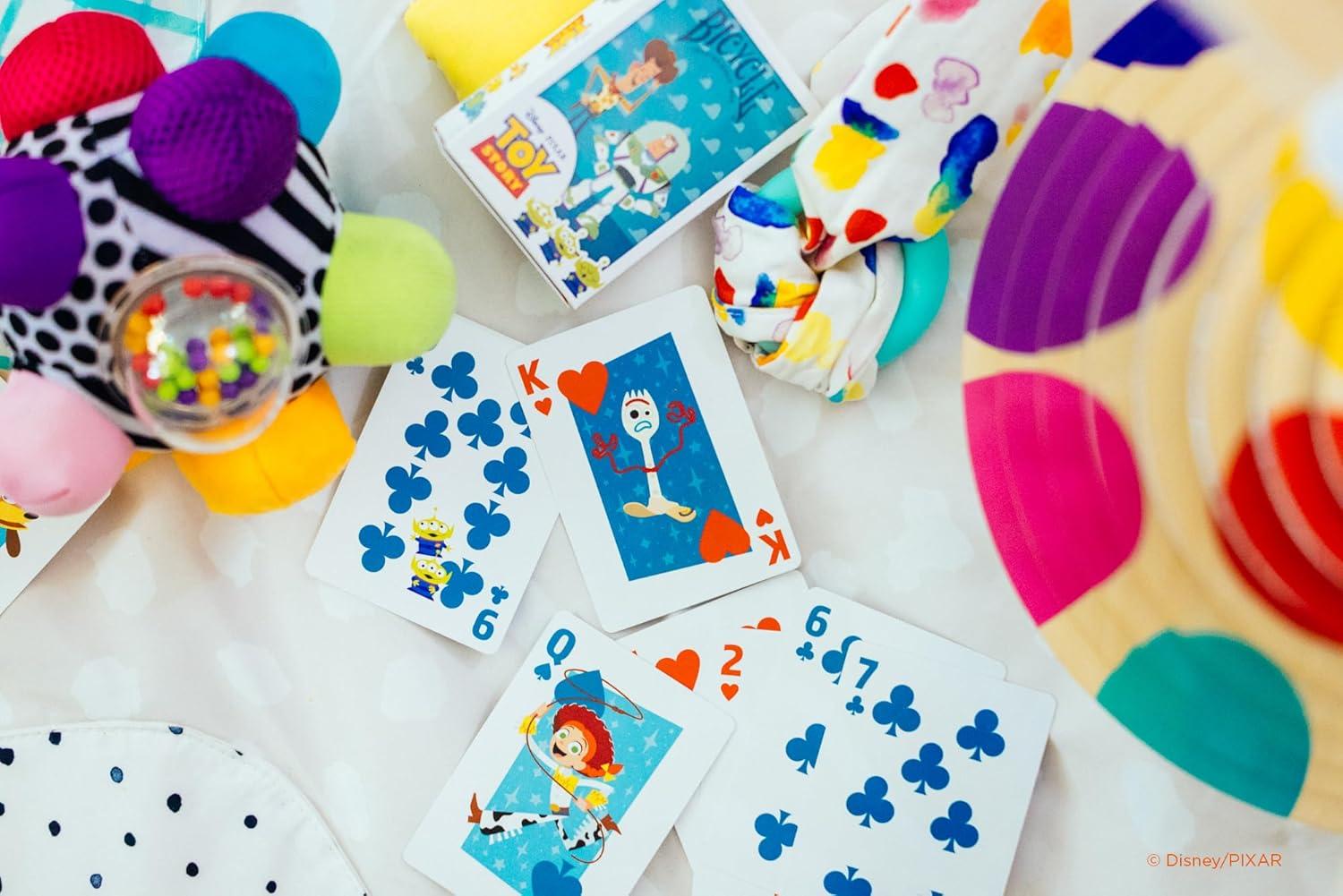 image:imageBicycle Disney amp Pixar Cars Playing Cards Kids Card Game Featuring Lightning McQueen Durable Deck for Family Game Night Travel amp PartyToy Story