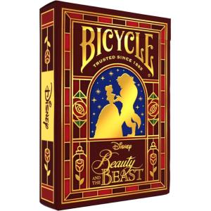 Bicycle Disney & Pixar Cars Playing Cards – Kids Card Game Featuring Lightning McQueen, Durable Deck for Family Game Night, Travel & Party(Beauty & The Beast)