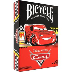 Bicycle Disney & Pixar Cars Playing Cards – Kids Card Game Featuring Lightning McQueen, Durable Deck for Family Game Night, Travel & Party(Cars)