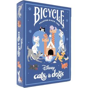 Bicycle Disney & Pixar Cars Playing Cards – Kids Card Game Featuring Lightning McQueen, Durable Deck for Family Game Night, Travel & Party(Cats & Dogs)