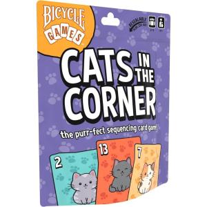Bicycle Hogwash Card Game – Fast‑Moving Family Bluffing Game for Kids & Adults, Easy‑to‑Learn Party Card Game with Colorful Artwork, Fun Travel‑Friendly Game Night Deck(Cats In The Corner)