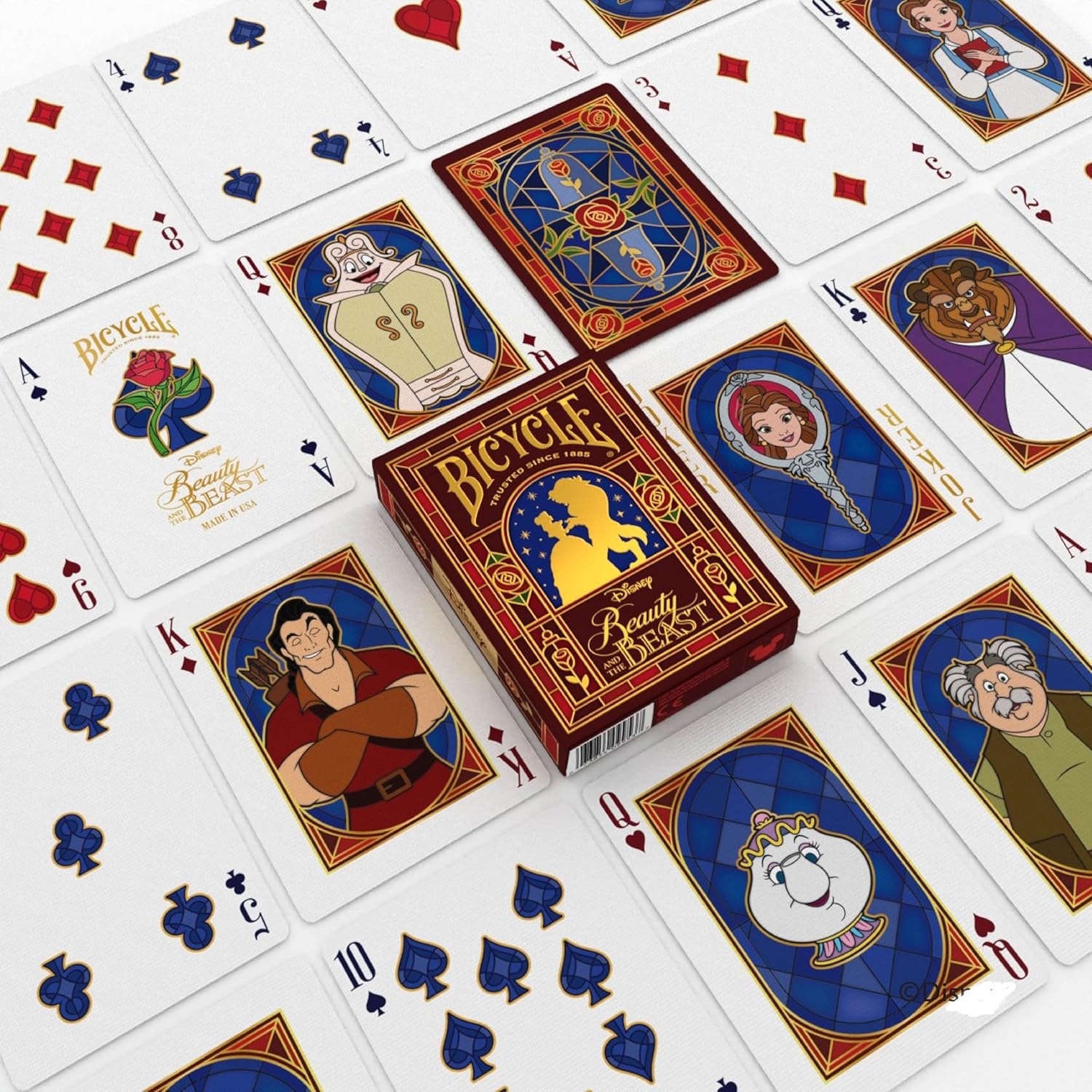 image:imageBicycle Disney Winnie the Pooh Playing Cards Premium Hundred Acre Wood Deck Collectible Pooh Bear Toy Gift for Kids amp Adults Classic Disney Card Game SetBeauty The Beast