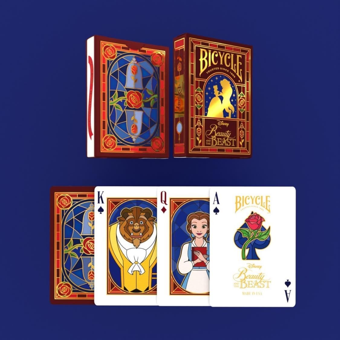 image:imageBicycle Disney Winnie the Pooh Playing Cards Premium Hundred Acre Wood Deck Collectible Pooh Bear Toy Gift for Kids amp Adults Classic Disney Card Game SetBeauty The Beast
