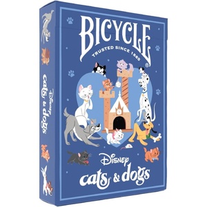 Bicycle Disney Winnie the Pooh Playing Cards – Premium Hundred Acre Wood Deck, Collectible Pooh Bear Toy Gift for Kids & Adults, Classic Disney Card Game Set(Cats & Dogs)