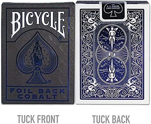 image:imageBicycle Metalluxe Silver Playing Cards Premium Metal Foil Finish Poker SizeGrey and Cobalt Blue