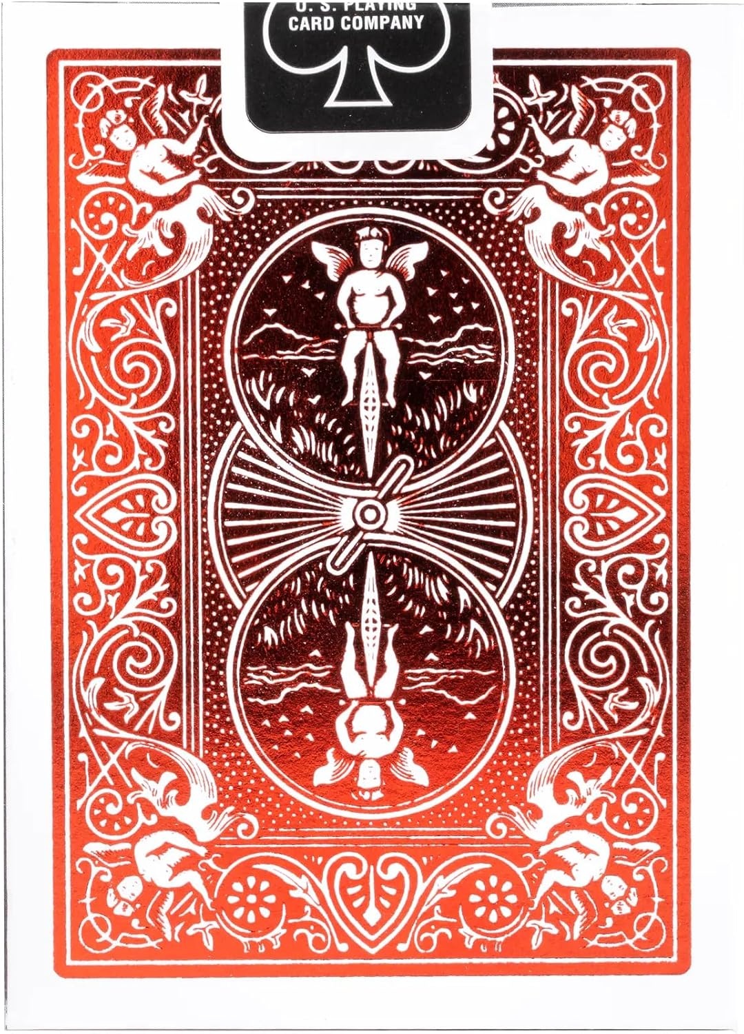 image:imageBicycle Metalluxe Silver Playing Cards Premium Metal Foil Finish Poker SizeGrey and Crimson Red