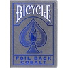 Bicycle Metalluxe Silver Playing Cards – Premium Metal Foil Finish – Poker Size(Grey and Cobalt Blue)