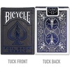 Bicycle Metalluxe Silver Playing Cards – Premium Metal Foil Finish – Poker Size(Grey and Cobalt Blue)